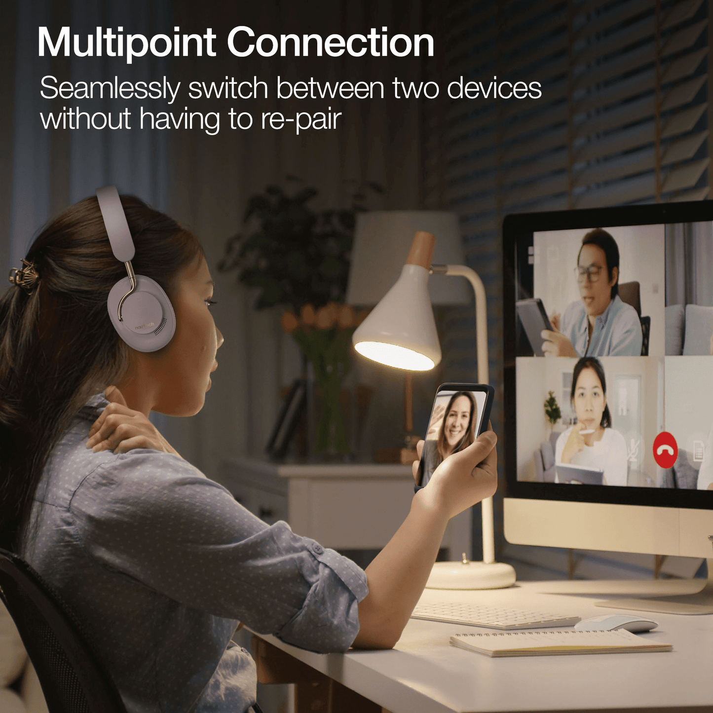 Naztech Aura 360 ANC Wireless Headphones - Discount Msrp 