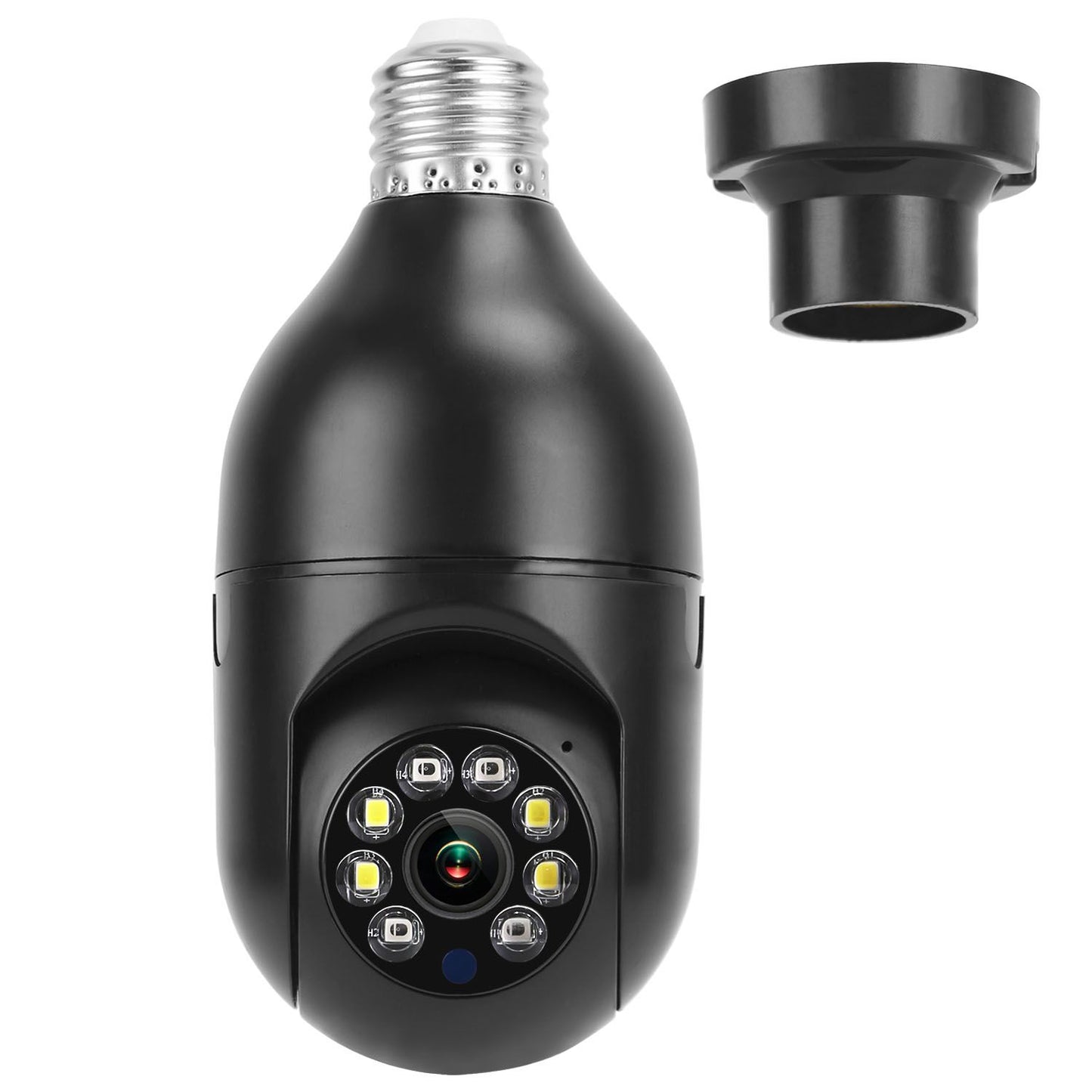 E27 WiFi Bulb Camera 1080P FHD WiFi IP Pan Tilt Security Surveillance Camera - Discount Msrp 