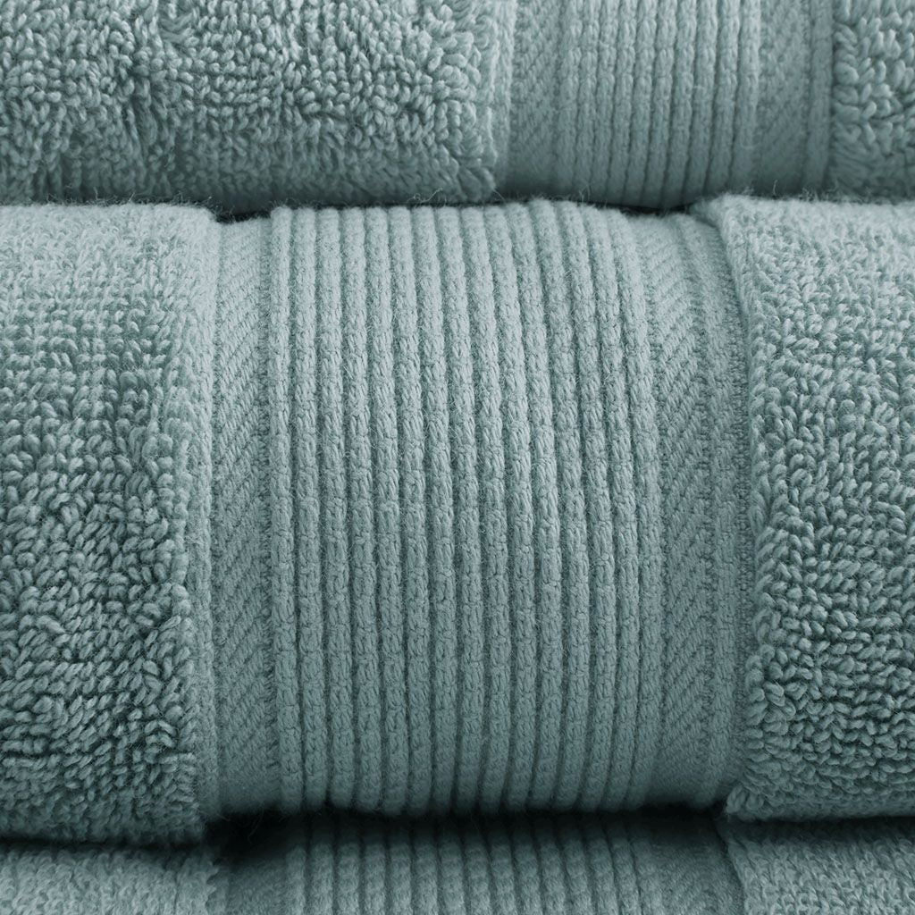 100% Cotton 8 Piece Antimicrobial Towel Set - Discount Msrp 
