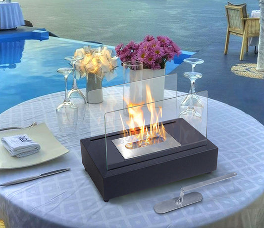 Tabletop Fire Pits,Portable Smokeless Bio Ethanol Fireplace - Discount Msrp 