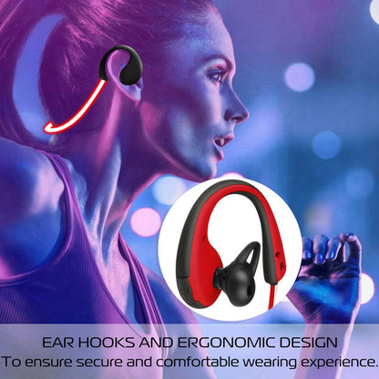 Wireless Sports Headsets Wireless V4.1 Neckband Earphones HD Stereo Sweat-proof Headphones Earbuds - Discount Msrp 