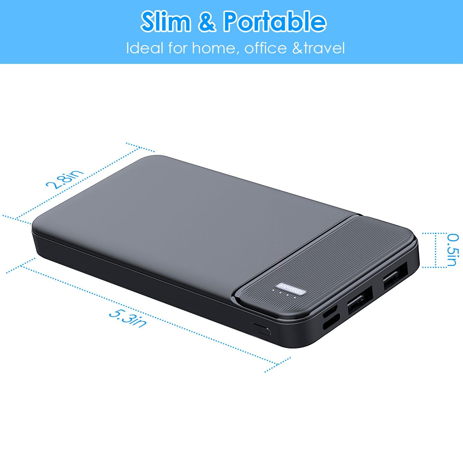 Power Bank Portable Phone Charger for Home Office Travel External Battery Pack with 1 Micro USB Cable Fit For IOSPhone 13/12 Samsung Galaxy S21 And More - Discount Msrp 