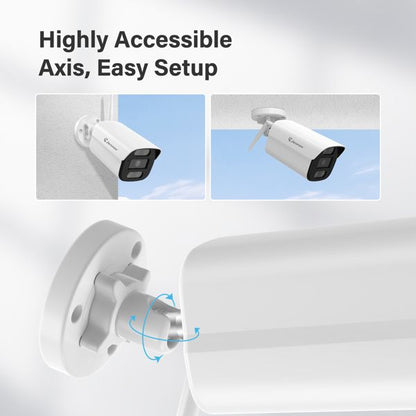 Jennov 5MP Wireless Security Camera System Outdoor IP66 IR WIFI Camera 1TB NVR - Discount Msrp 