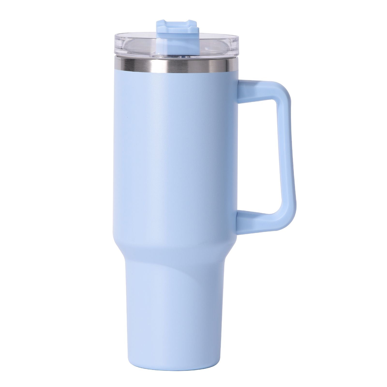40oz large capacity tumbler, With Handle And Straw Lid, Insulated Reusable Stainless Steel Water Bottles Travel Mug Coffee Cup car cup water cup For Men Women Outdoor Camping Driving, gift - Discount Msrp 