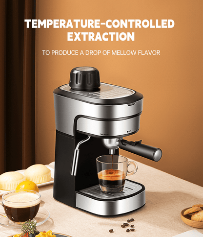 PSCM6910 Semiautomatic high-pressure steam integrated coffee machine Semiautomatic coffee machine espresso coffee extraction steam milk foaming - Discount Msrp 