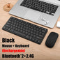 Bluetooth 5.0 &amp; 2.4G Wireless Keyboard and Mouse Combo Mini Multimedia Keyboard Mouse Set For Laptop PC TV iPad Macbook Android - Discount Msrp 