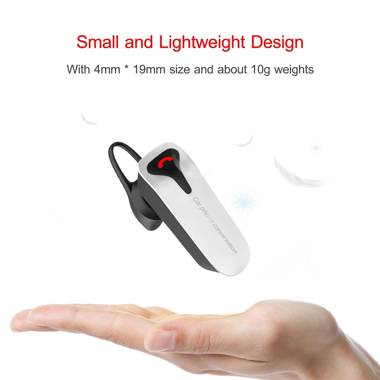 Car FM Transmitter w/ Wireless Earpiece 2 USB Charge Ports Hands-free Call MP3 Player - Discount Msrp 