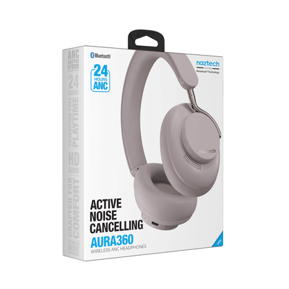Naztech Aura 360 ANC Wireless Headphones - Discount Msrp 