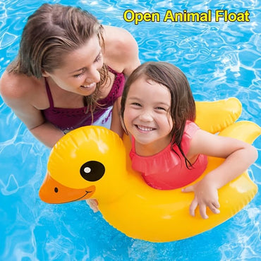 Children's Cartoon Animal Swimming Rings; Inflatable Duck Penguin Flamingo Pool Floats For Boys And Girls - Discount Msrp 