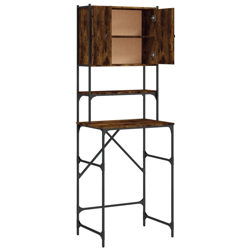 Washing Machine Cabinet Smoked Oak 26.8"x19.1"x76.4" - Discount Msrp 