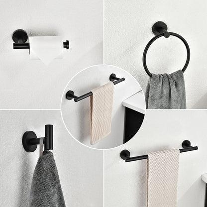 6 Piece Stainless Steel Bathroom Towel Rack Set Wall Mount RT - Discount Msrp 