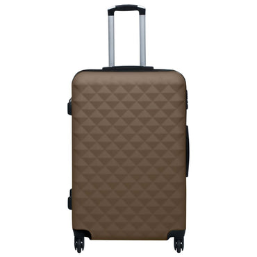 Hardcase Trolley Set 3 pcs Brown ABS - Discount Msrp 