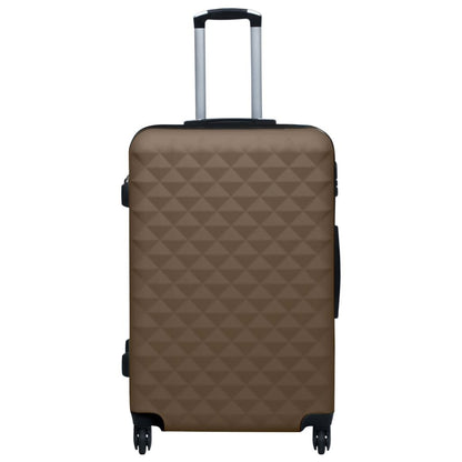 Hardcase Trolley Set 3 pcs Brown ABS - Discount Msrp 