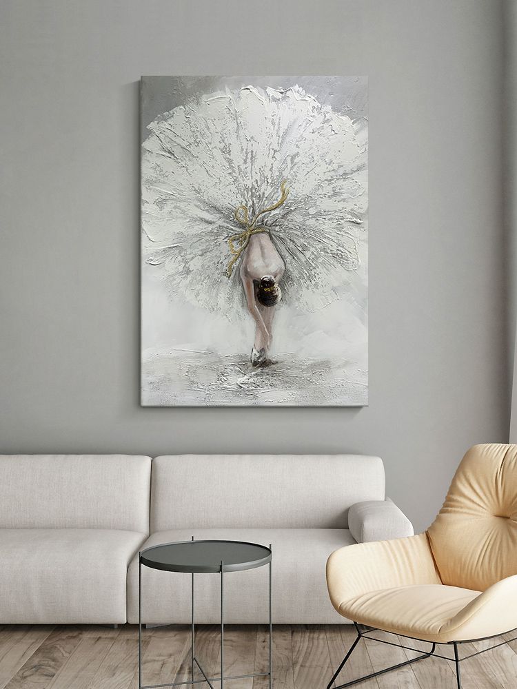 Hot sale Dancing Girl Oil Painting on Canvas Hand Painted abstract figure wall art picture for living room home decor - Discount Msrp 