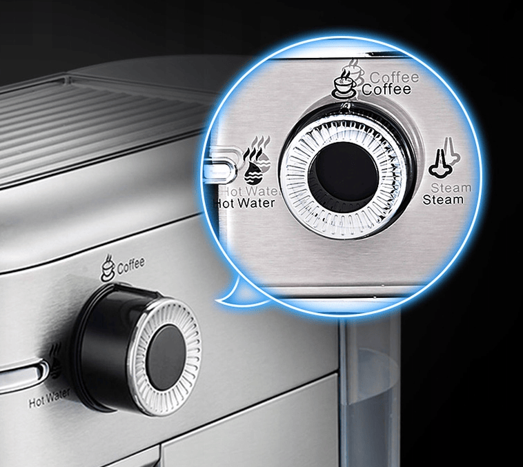 capsule + coffee powder + milk foam 3-in-1 semi-automatic coffee machine 19Bar extraction mocha Nestle espresso 1 cup / 2 cup, electronic button powder hammer 51mm touch sensing 1450W steam - Discount Msrp 