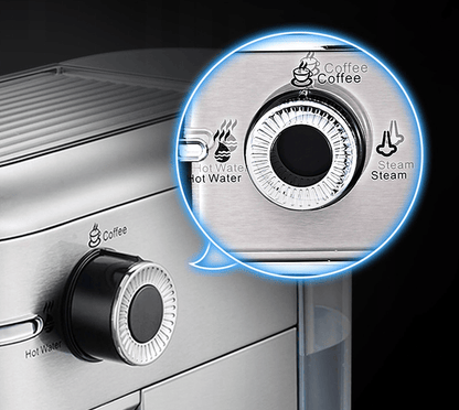 capsule + coffee powder + milk foam 3-in-1 semi-automatic coffee machine 19Bar extraction mocha Nestle espresso 1 cup / 2 cup, electronic button powder hammer 51mm touch sensing 1450W steam - Discount Msrp 