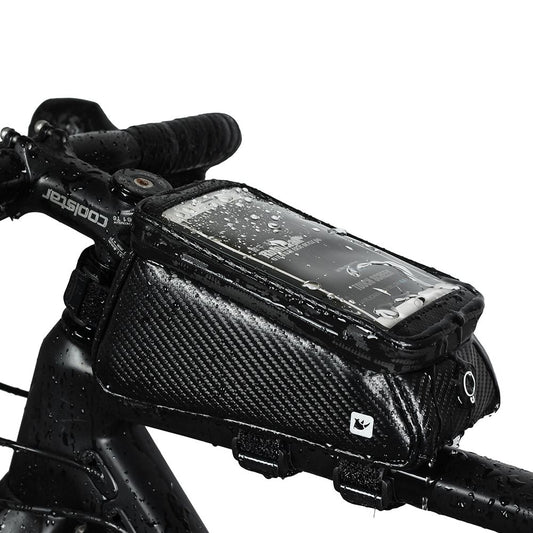 Bike Phone Front Frame Bag Bicycle Bag Waterproof Bike Phone Mount Top Tube Bag Bike Phone Case Holder Accessories Cycling Pouch Compatible Phone Under 6.5' - Discount Msrp 