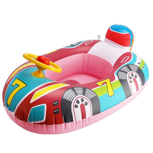 1pc Inflatable Pool Float Seat Boat With Handle; Swimming Ring Toy For Summer Baby Kid Child Toddler - Discount Msrp 