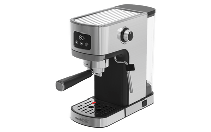 Geek Chef Espresso Machine, Cappuccino & Latte Machine with ESE POD Filter & Milk Frother Steam Wand, Accurate Temperature & Time Control, Compact Coffee Machine for Home,Stainless Steel - Discount Msrp 