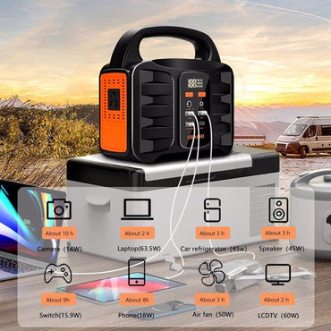 150W Portable Power Station, 155Wh 42000mAh Outdoor Solar Generator 110V AC DC Ports for Home Backup, Outdoor RV Camping, Emergency Lithium Battery Outages,Black(No Solar Panel) - Discount Msrp 