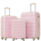 3 Piece Luggage Set Hardside Spinner Suitcase with TSA Lock 20" 24' 28" Available - Discount Msrp 