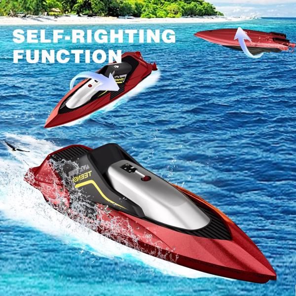 4DRC S5 RC Boat for Pools and Lakes, 2.4 GHz 20+ MPH Racing Boats, Rechargeable Battery,Low Battery Alarm,Gifts for Boys Girls,Logistics is randomly sent by UPS/USPS/FEDEX. - Discount Msrp 