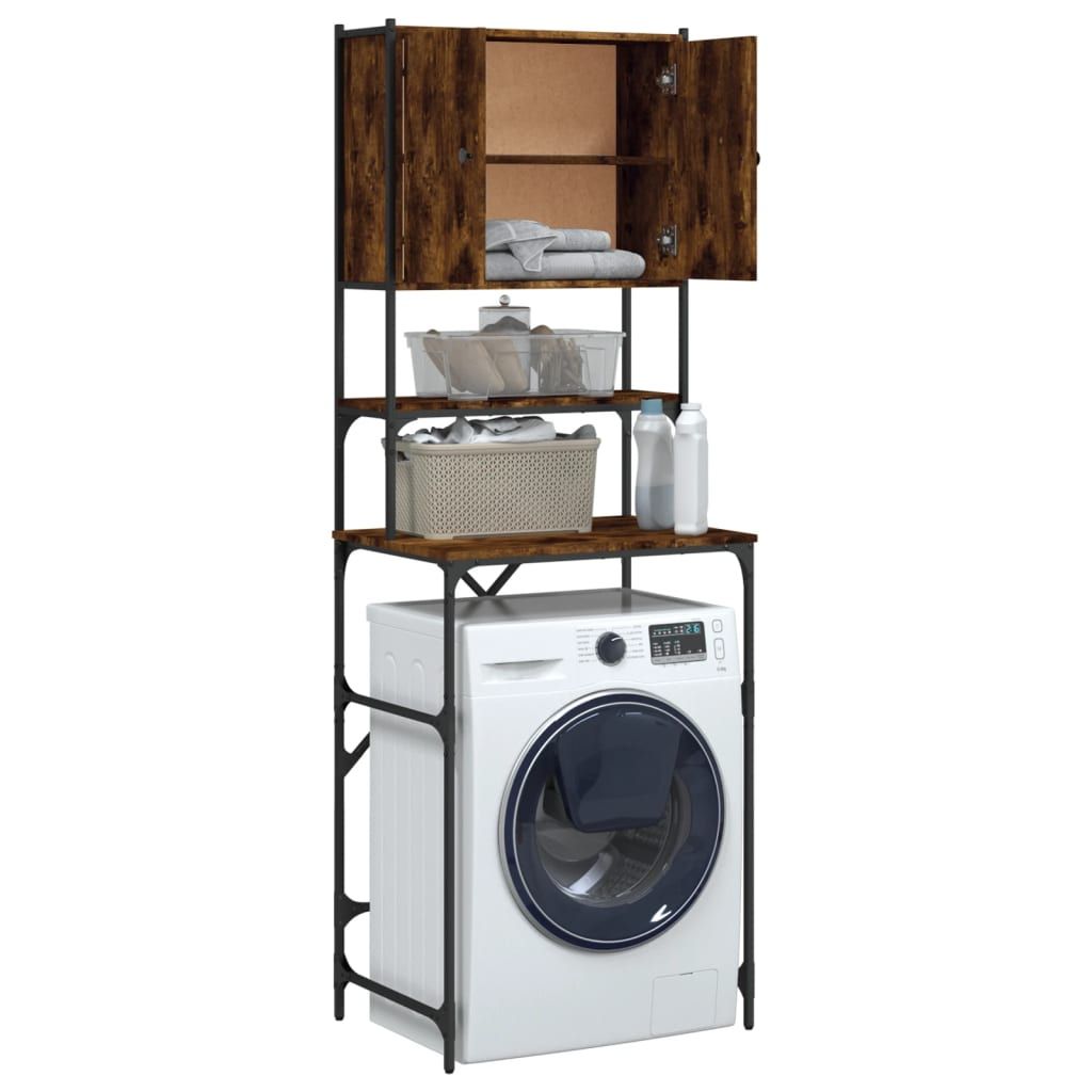 Washing Machine Cabinet Smoked Oak 26.8"x19.1"x76.4" - Discount Msrp 