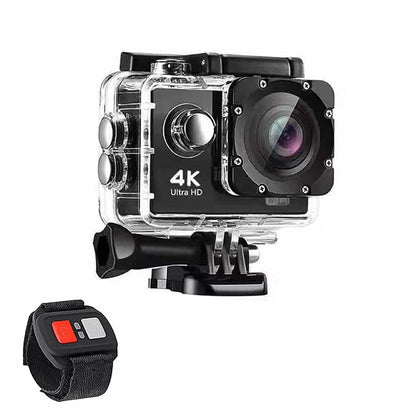 4K Action Pro Waterproof All Digital UHD WiFi Camera + RF Remote And Accessories - Discount Msrp 