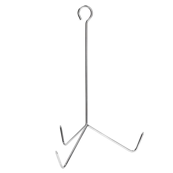 13*32in Iron Aluminum Black Round Tripod Stove Rack Silver Fryer Gas Fryer - Discount Msrp 
