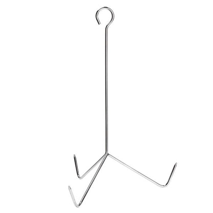 13*32in Iron Aluminum Black Round Tripod Stove Rack Silver Fryer Gas Fryer - Discount Msrp 