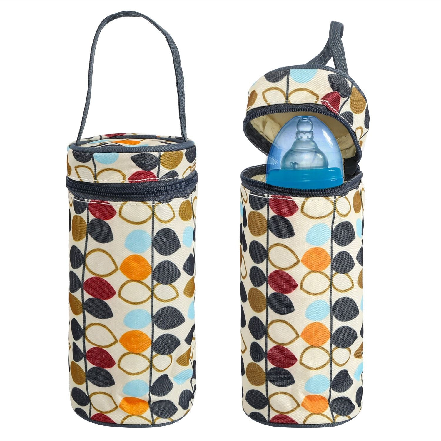 5PCS Baby Nappy Diaper Bags Set Mummy Diaper Shoulder Bags w/ Nappy Changing Pad Insulated Pockets Travel Tote Bags - Discount Msrp 