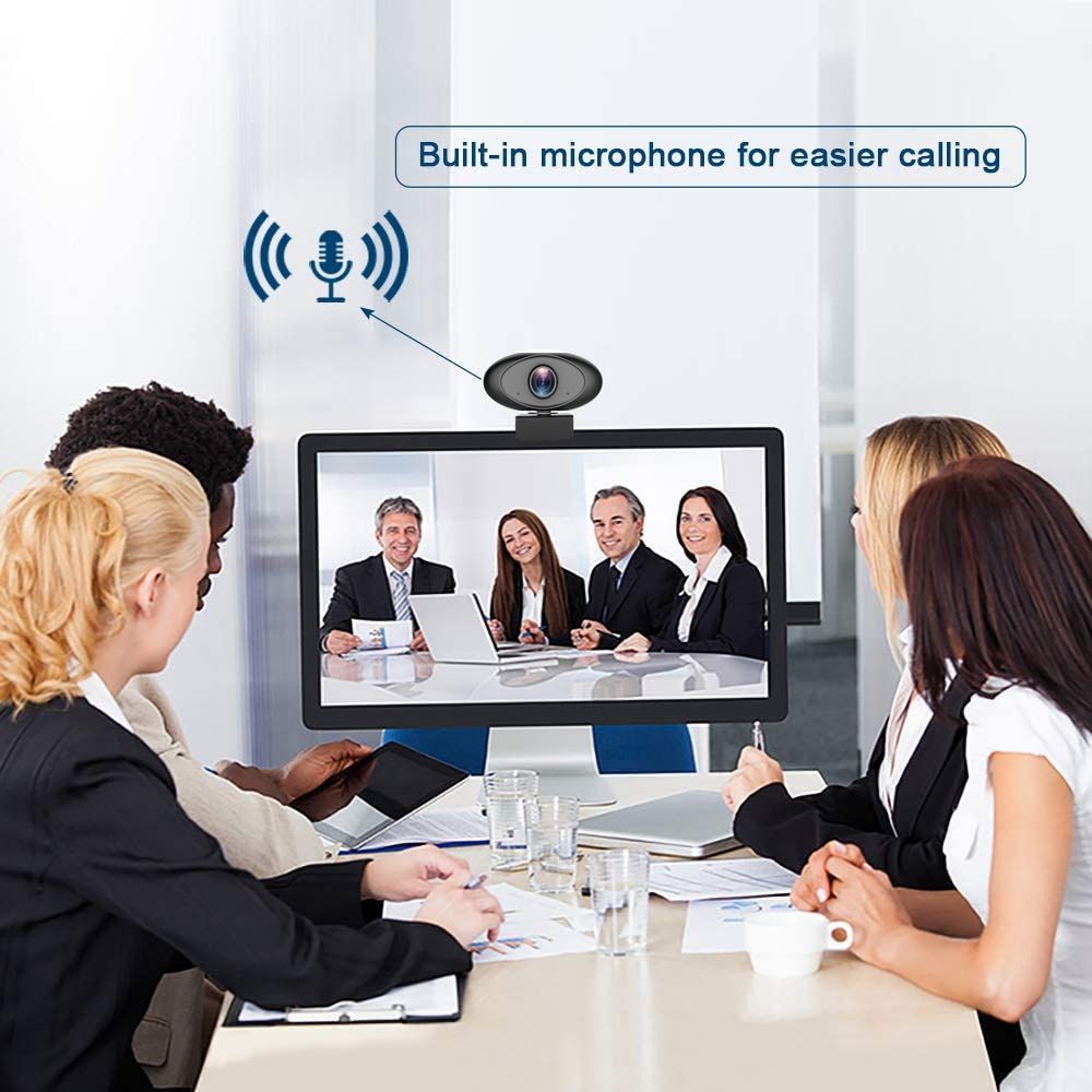 HD 1080P Webcam Noise Reducing Microphone Widescreen Rii RC100 USB Computer Desktop Camera for Video Calling Streaming Recording Conferencing Gaming 360° Rotat Low-Light Correction - Discount Msrp 