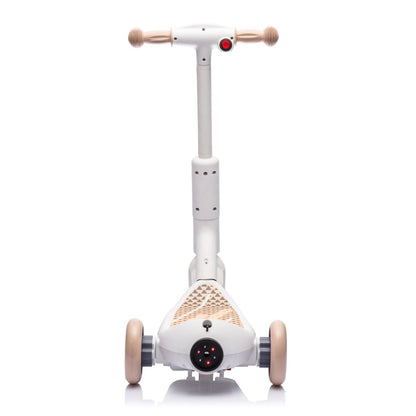 2in1 Kids Ride On Three-Wheel Electric Scooter,Tail Color Lights W/Spray,Wider Pedal,PU Wheels For Effective Floor Protection,Independent Light Switch With Music,One Button Acceleration For Kids 3+ - Discount Msrp 
