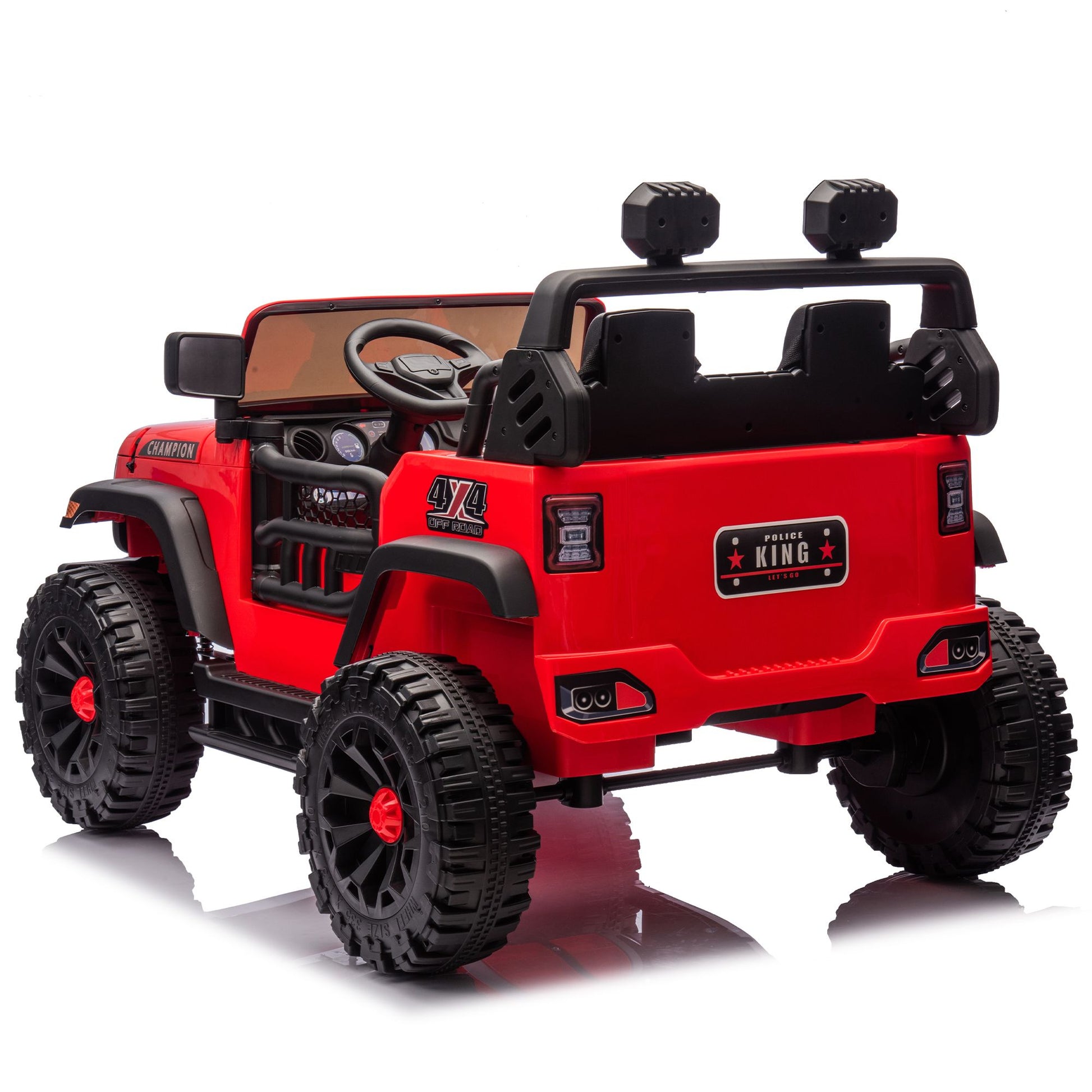 24V Two-seater Kids Ride On Electric Car W/parents control,Seat width 19.69in,400W motor,Four-wheel suspension,light&searchlight,USB,MP3,Bluetooth,Provide a speed of 1.86-4.35MPH for kids of 3+. - Discount Msrp 