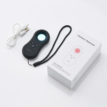 Hidden Camera Detectors; LED Hidden Device Detector With Infrared Viewfinders - Pocket Sized Anti Spy Camera Finder Locates Hidden Camera; Chargeable Anti Theft Alarm In Hotels And Bathroom - Discount Msrp 
