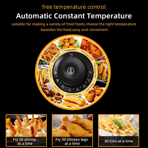 [Replace the old encoding 82308600]Eh83O 110V Oil Consumption 12.7Qt/12L Oil Pan Total Capacity 23.26Qt/22L Stainless Steel Large Single-Cylinder Electric Fryer 5000W Max - Discount Msrp 