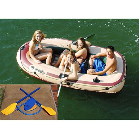 Voyager 4 Person Boat w/Oars - Discount Msrp 