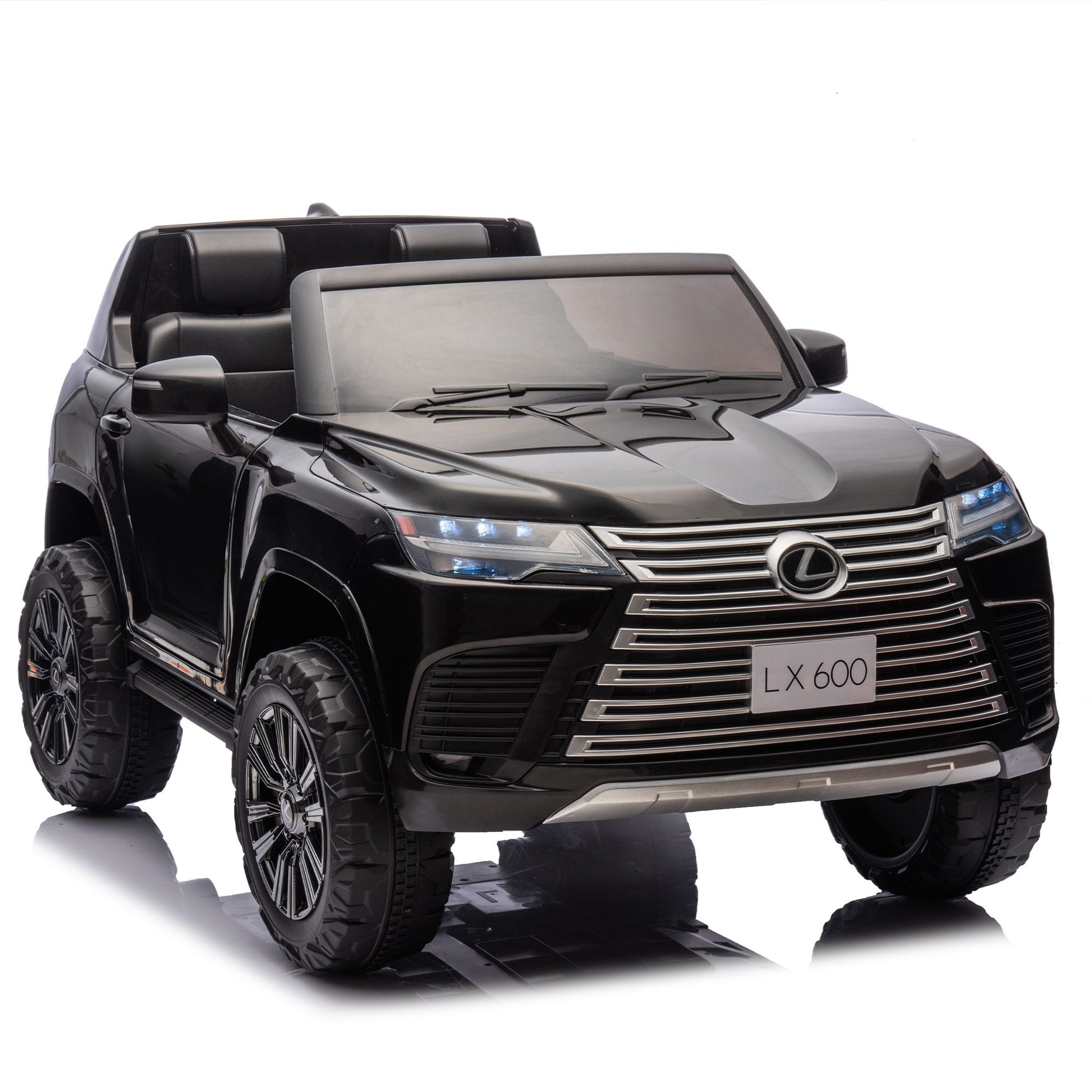 Licensed LEXUS LX600 24V Two-seater XXL Kids Ride On Car W/Parents Control,Seat width 20 inches,2WD,Four-wheel suspension,Bluetooth,MP3,Music,Power display,Speeds 1.86-3.11MPH For Kids. - Discount Msrp 