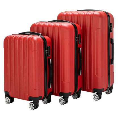 3-in-1 Multifunctional Large Capacity Traveling Storage Suitcase Luggage Set Red - Discount Msrp 