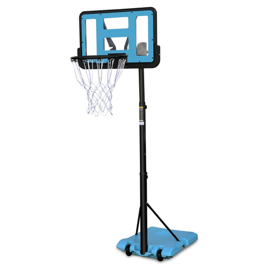 Use for Outdoor Height Adjustable 4.8 to 7.7ft Basketball Hoop 28 Inch Backboard Portable Basketball Goal System with Stable Base and Wheels - Discount Msrp 