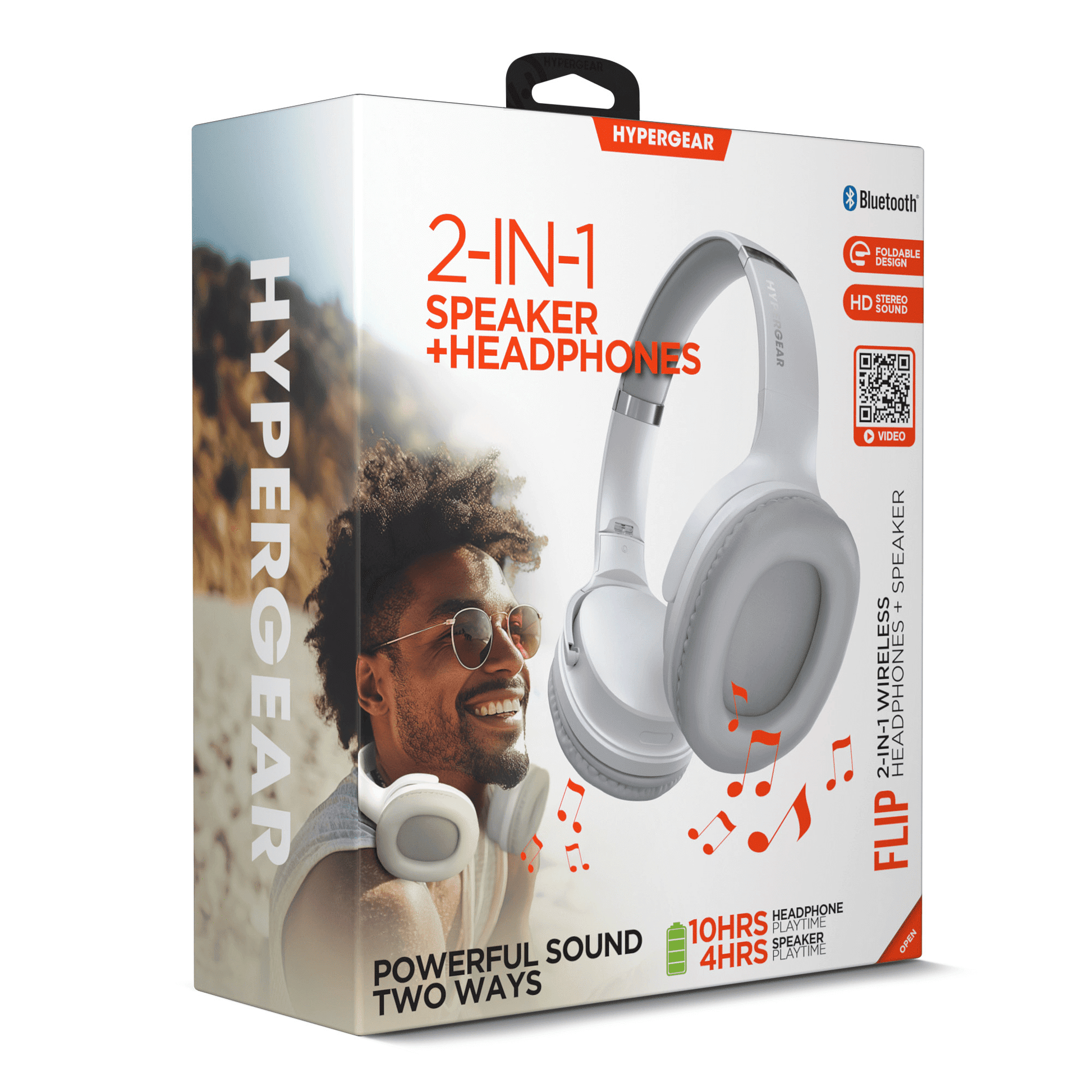 HyperGear Flip 2-in-1 Headphones Plus Speaker - Discount Msrp 