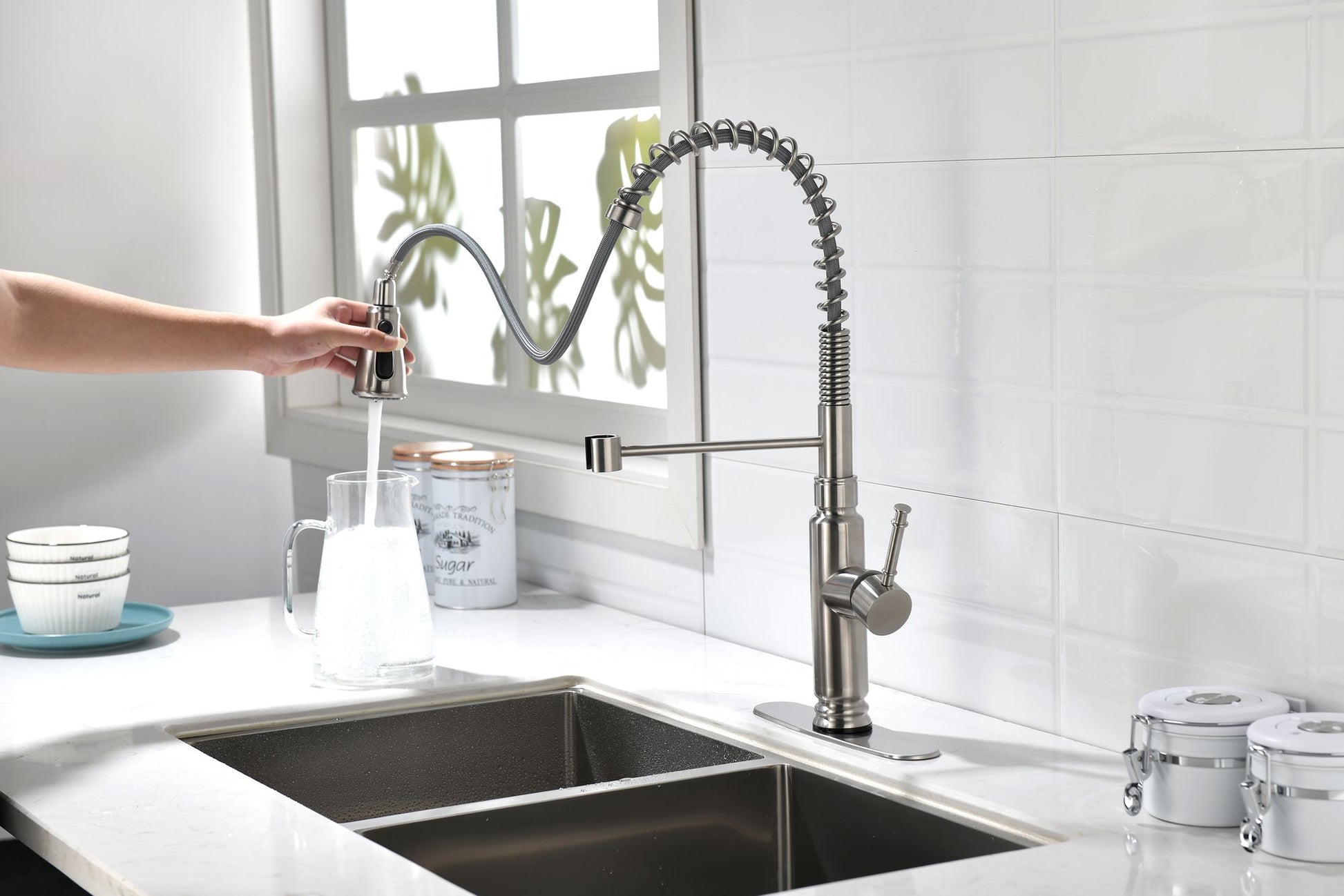 Touch Kitchen Faucet with Pull Down Sprayer - Discount Msrp 