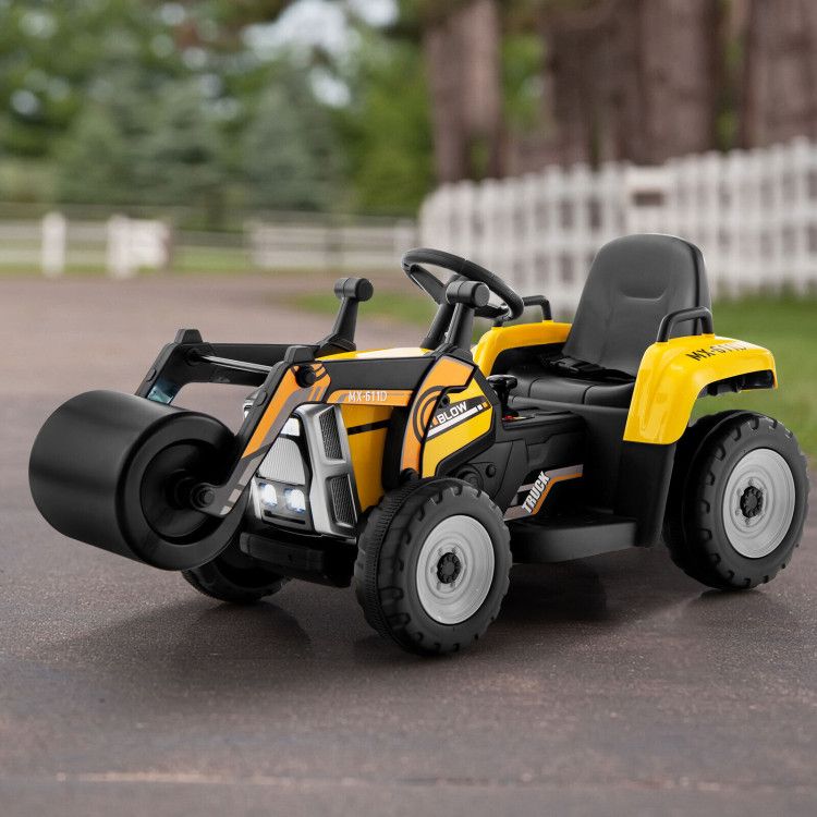 12V Kids Ride on Road Roller with 2.4G Remote Control - Discount Msrp 
