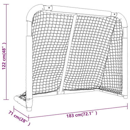 Hockey Goal Red and White 72"x28"x48" Polyester - Discount Msrp 