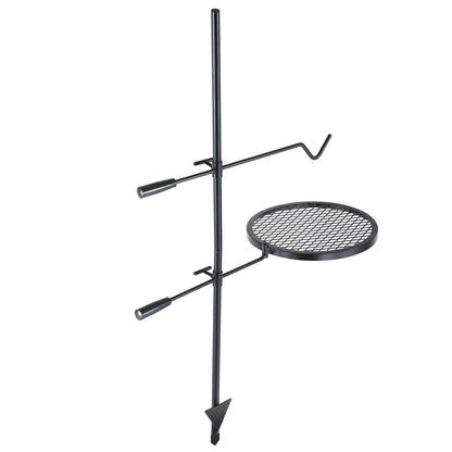 VEVOR Swivel Campfire Grill, Fire Pit Grill Grate over Fire Pits, Heavy Duty Steel Grill Grates, 360° Adjustable Open Fire Outdoor Cooking Equipment, Portable Camp Fire Racks for Camping Outdoor BBQ - Discount Msrp 