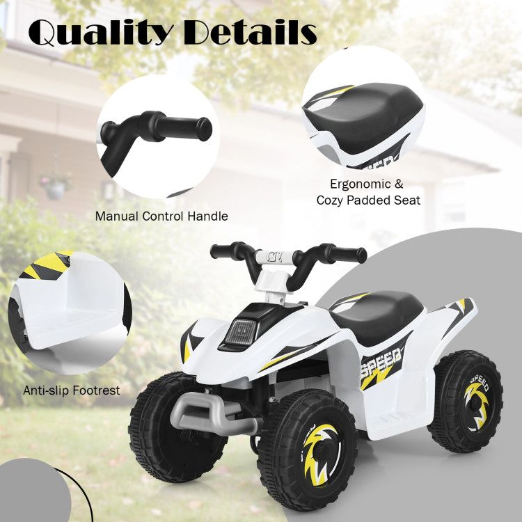6V Kids Electric ATV 4 Wheels Ride-On Toy - Discount Msrp 