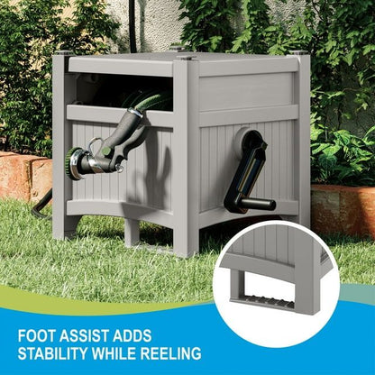 100 ft. Hose Hideaway Hose Reel, Gray - Discount Msrp 