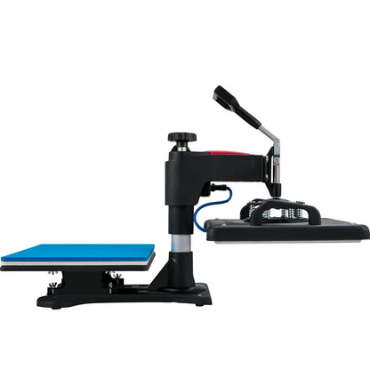 VEVOR Heat Press, 5 in 1 Heat Press Machine Machine 12x15, Clamshell Sublimation Transfer Printer Fast Heat-up, Digital Precise Temperature Control, Vinyl Heat Press for T-Shirt Plate Mug Cup, 900W - Discount Msrp 