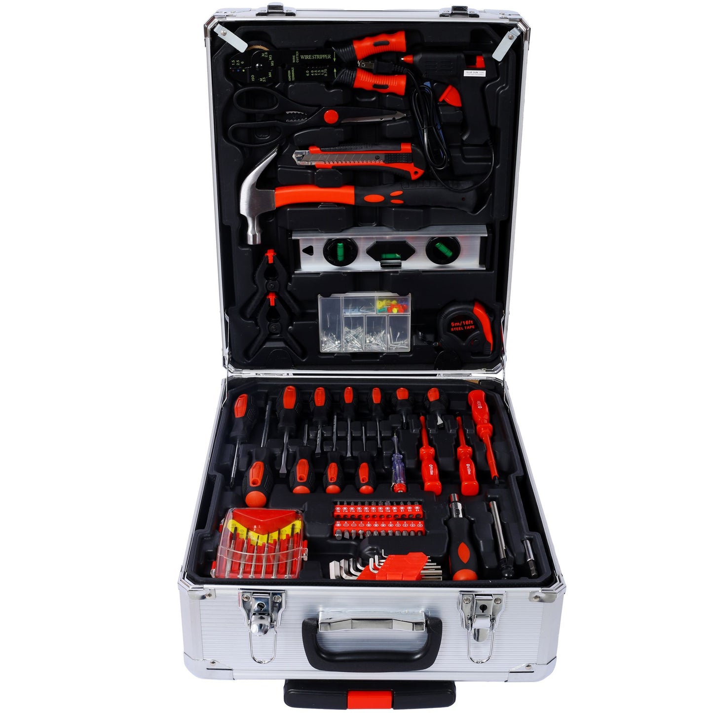899pcs Home Repair Tool Set Kit for Men, Toolbox Storage Case with 4 Drawers, General Household Tool Kit with Rolling Tool Box, Tool Set Kit for Maintenance, Garden, Homeowner, Handyman ,silver case - Discount Msrp 