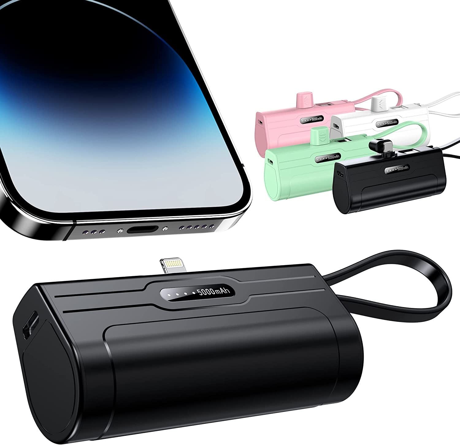 PowerKey – Keychain 2 in 1 Power Bank With Dual Charging Cord - Discount Msrp 